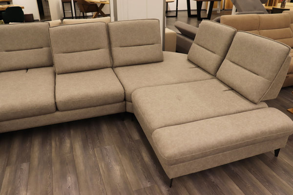 Sofa Manhattan Modul U-Form 360x215cm Omega Grau